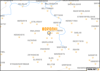 map of Boronʼki