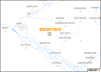 map of Boronyava