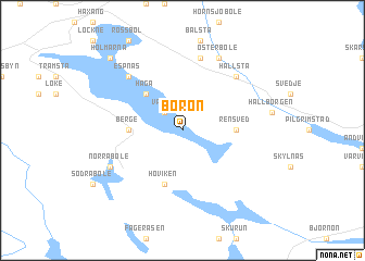 map of Börön