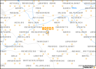 map of Boron