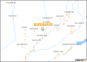 map of Boroqueña