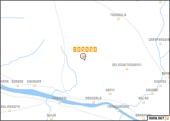 map of Bororo
