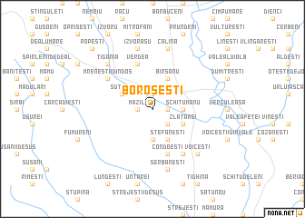 map of Boroşeşti