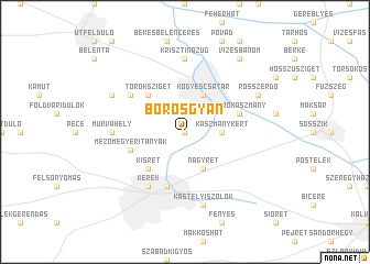 map of Borosgyán
