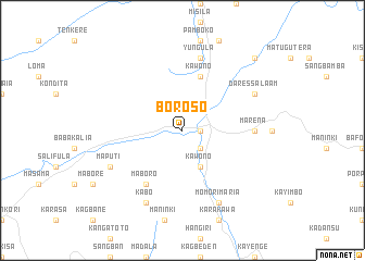 map of Boroso