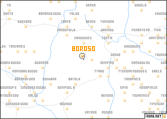 map of Boroso