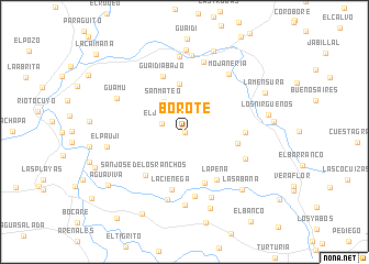 map of Borote