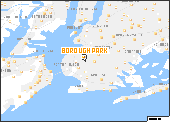 map of Borough Park