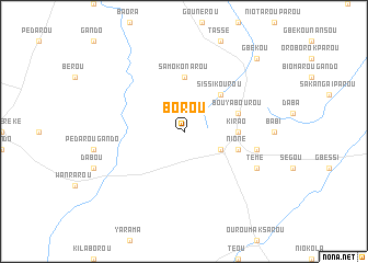 map of Borou