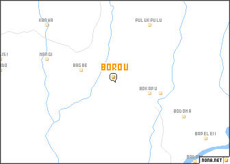 map of Borou