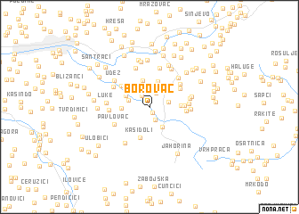 map of Borovac