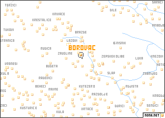 map of Borovac