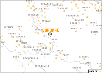 map of Borovac