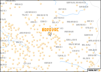 map of (( Borovac ))