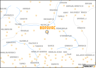 map of Borovac