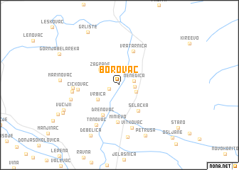 map of Borovac