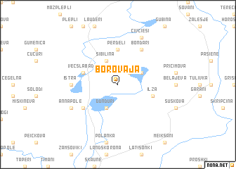 map of Borovaja