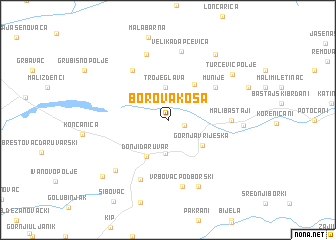 map of Borova Kosa