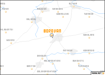 map of Borovan