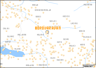 map of Borova Ravan