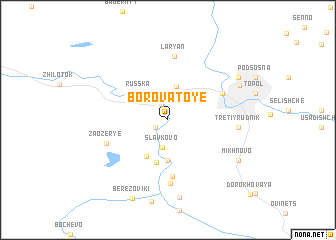 map of Borovatoye