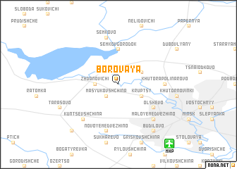 map of Borovaya