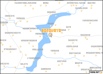 map of Borovaya