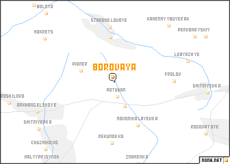 map of Borovaya