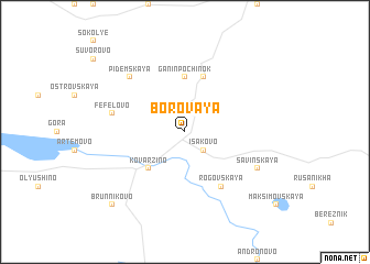 map of Borovaya