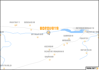 map of Borovaya