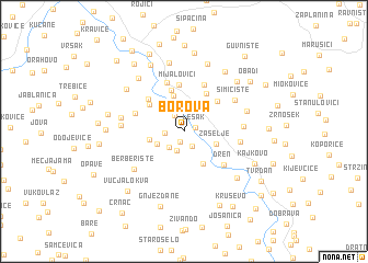 map of Borova