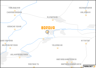 map of Borova