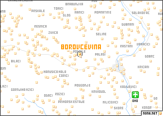 map of Borovčevina