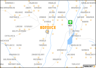 map of Borovce