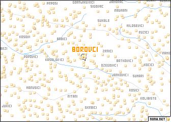 map of Borovci