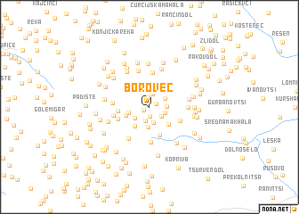 map of Borovec