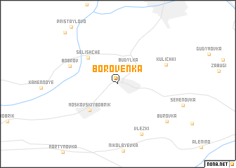 map of Borovenʼka