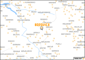 map of Boroviće