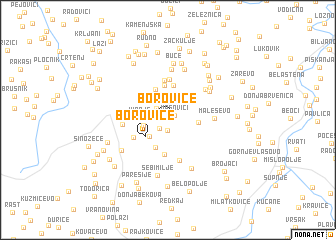 map of Boroviće