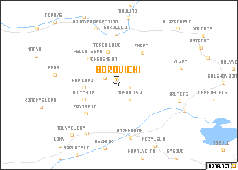 map of Borovichi