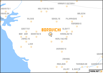 map of Borovichi