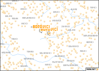 map of Borovići