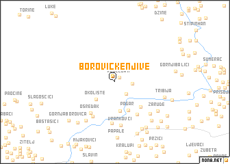 map of Borovičke Njive