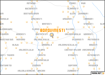 map of Borovineşti