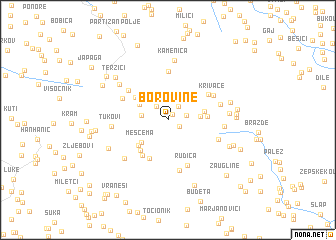 map of Borovine