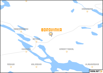 map of Borovinka