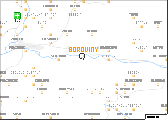 map of Boroviny