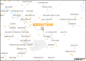 map of Borovitikha