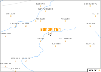 map of Borovitsa