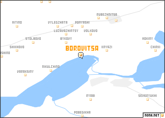 map of Borovitsa